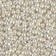 Miyuki drop beads 3,4mm Bright sterling plated DP-961